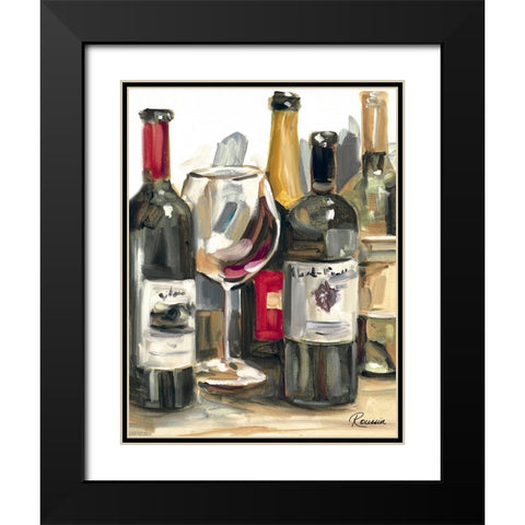Wine Champ II Black Modern Wood Framed Art Print with Double Matting by French-Roussia, Heather A.