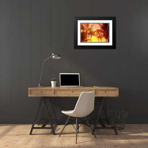 Ocean Breeze Black Modern Wood Framed Art Print with Double Matting by Bryant, Susan