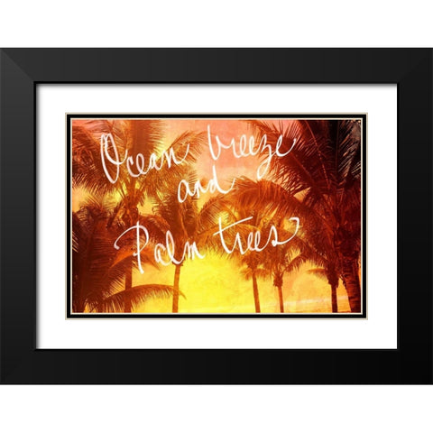 Ocean Breeze Black Modern Wood Framed Art Print with Double Matting by Bryant, Susan