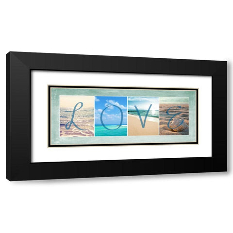 Sea Love Black Modern Wood Framed Art Print with Double Matting by Bryant, Susan