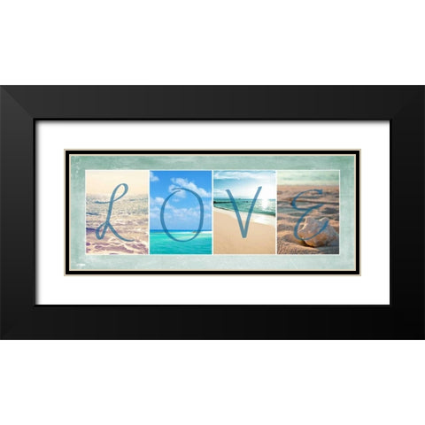 Sea Love Black Modern Wood Framed Art Print with Double Matting by Bryant, Susan
