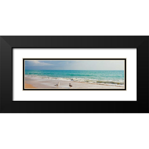 Island Memories II Black Modern Wood Framed Art Print with Double Matting by Bryant, Susan