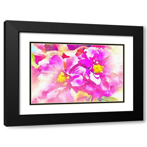 Magical Garden Black Modern Wood Framed Art Print with Double Matting by Acosta