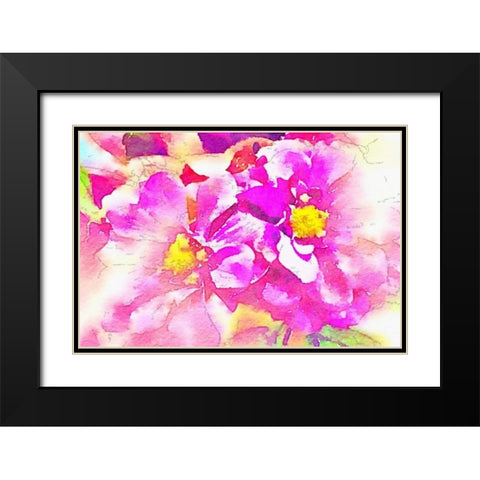 Magical Garden Black Modern Wood Framed Art Print with Double Matting by Acosta