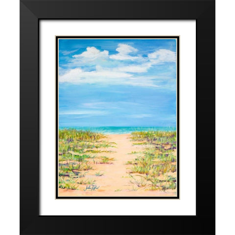 Path to Relaxation Black Modern Wood Framed Art Print with Double Matting by DeRice, Julie