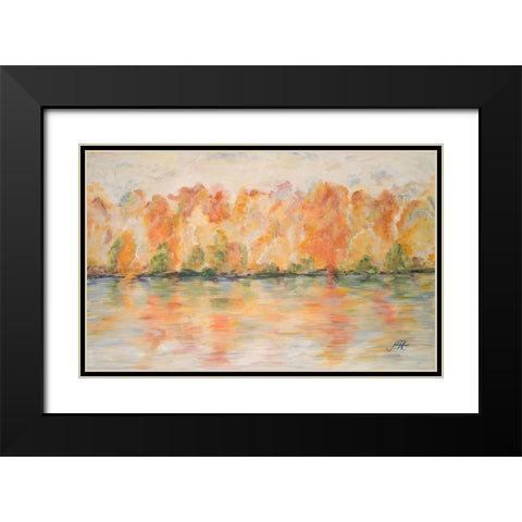 Reflections of Nature Black Modern Wood Framed Art Print with Double Matting by DeRice, Julie