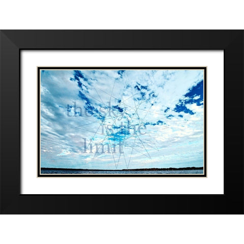 The Sky is the LImit Black Modern Wood Framed Art Print with Double Matting by Nawrocke, Bruce