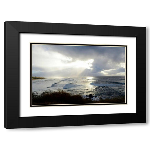 Divine Light Black Modern Wood Framed Art Print with Double Matting by Nawrocke, Bruce