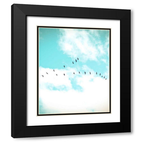 Flying V Black Modern Wood Framed Art Print with Double Matting by Poynter, Kelly