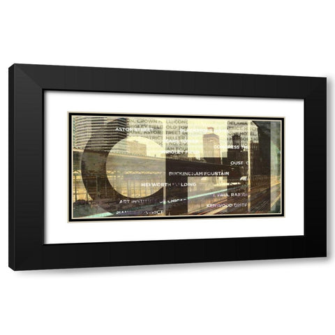 Chicago Train Station Black Modern Wood Framed Art Print with Double Matting by Peck, Gail