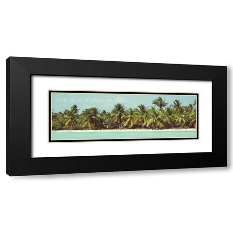 Palms Galore I Black Modern Wood Framed Art Print with Double Matting by Acosta