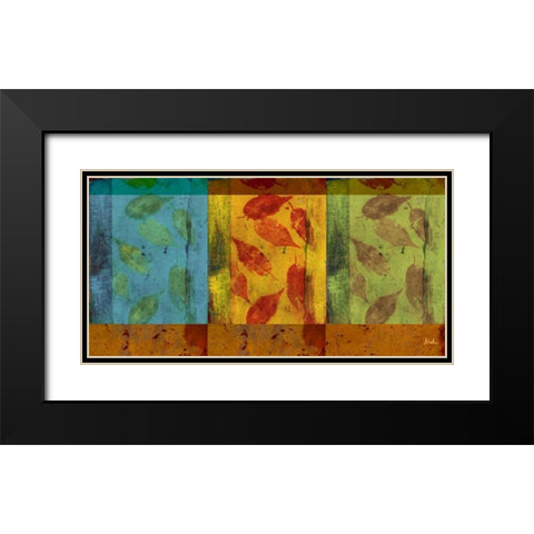 Organic Feast II Black Modern Wood Framed Art Print with Double Matting by Pinto, Patricia