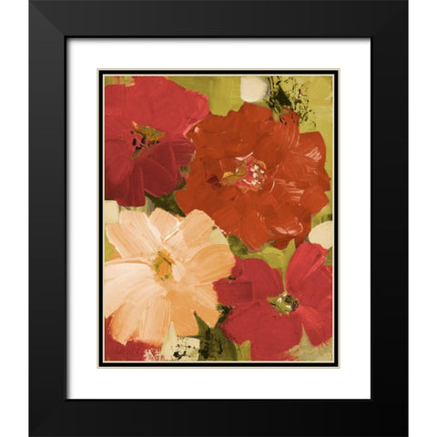 Wednesdays Garden Black Modern Wood Framed Art Print with Double Matting by Loreth, Lanie