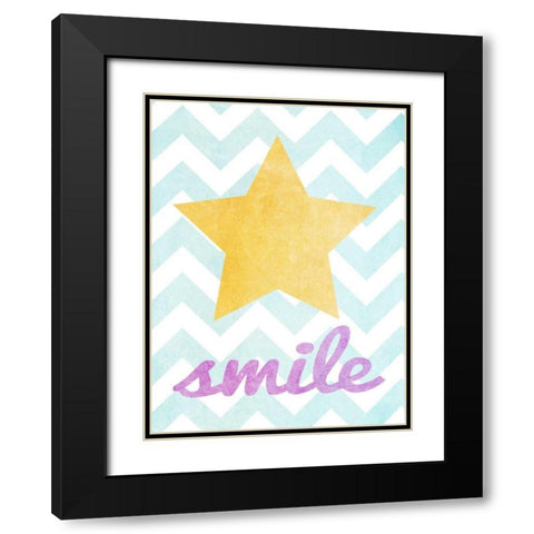 Stars and Hearts I Black Modern Wood Framed Art Print with Double Matting by Studio, Sd Graphics