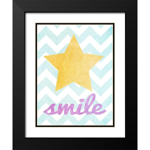 Stars and Hearts I Black Modern Wood Framed Art Print with Double Matting by Studio, Sd Graphics