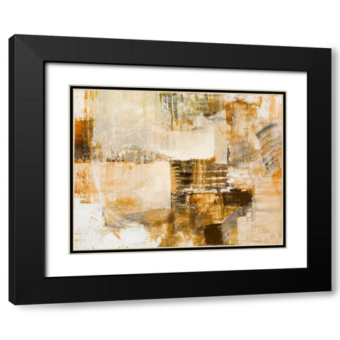 Warm Mystic Neutral Black Modern Wood Framed Art Print with Double Matting by Loreth, Lanie
