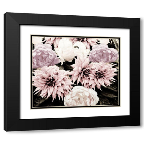 Pink Washed Garden Black Modern Wood Framed Art Print with Double Matting by Navas, Emily