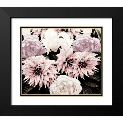 Pink Washed Garden Black Modern Wood Framed Art Print with Double Matting by Navas, Emily