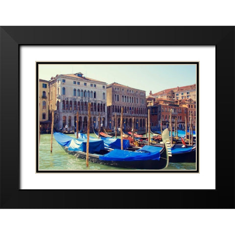 Venice I Black Modern Wood Framed Art Print with Double Matting by Navas, Emily