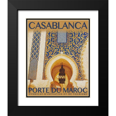 Destination Morocco I Black Modern Wood Framed Art Print with Double Matting by Navas, Emily
