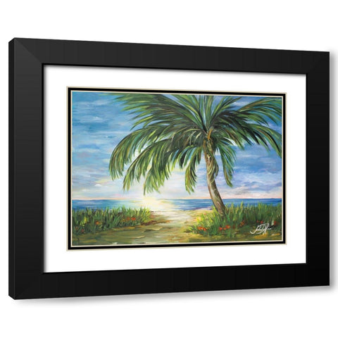 Island Dream Black Modern Wood Framed Art Print with Double Matting by DeRice, Julie