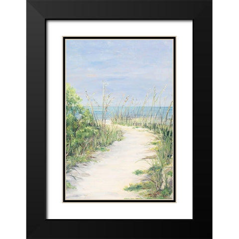 Paradise Path Black Modern Wood Framed Art Print with Double Matting by DeRice, Julie