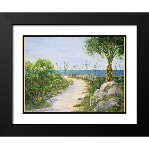 My Path to Paradise Black Modern Wood Framed Art Print with Double Matting by DeRice, Julie