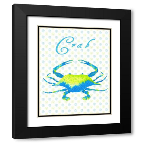 The Sea Swirl III Black Modern Wood Framed Art Print with Double Matting by Metz, Andi