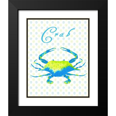 The Sea Swirl III Black Modern Wood Framed Art Print with Double Matting by Metz, Andi