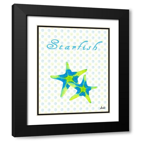 The Sea Swirl I Black Modern Wood Framed Art Print with Double Matting by Metz, Andi