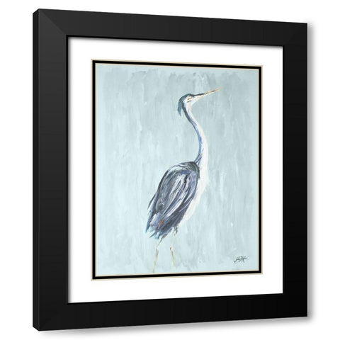 Among the Blue II Black Modern Wood Framed Art Print with Double Matting by DeRice, Julie