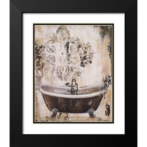 Bronze Bath I Black Modern Wood Framed Art Print with Double Matting by Hakimipour, Tiffany