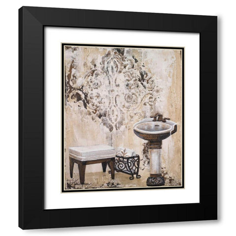 Bronze Bath II Black Modern Wood Framed Art Print with Double Matting by Hakimipour, Tiffany