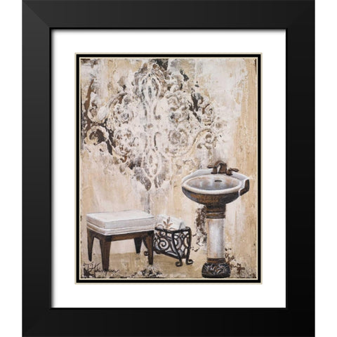 Bronze Bath II Black Modern Wood Framed Art Print with Double Matting by Hakimipour, Tiffany