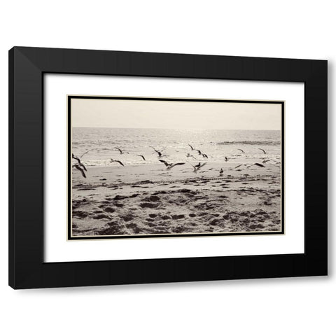 Dream of the Beach I Black Modern Wood Framed Art Print with Double Matting by Bryant, Susan