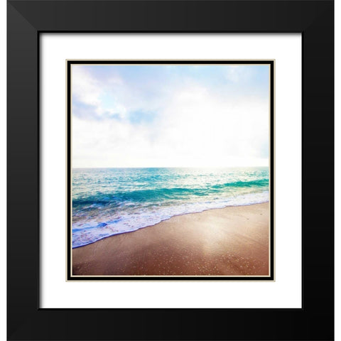 Golden Sands II Black Modern Wood Framed Art Print with Double Matting by Bryant, Susan