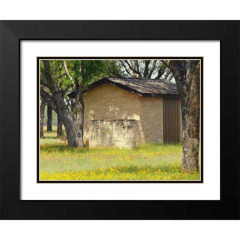 Country Meadow I Black Modern Wood Framed Art Print with Double Matting by Peck, Gail