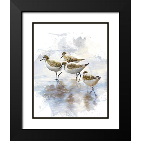 Sand Dancers I Black Modern Wood Framed Art Print with Double Matting by Nawrocke, Bruce