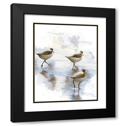 Sand Dancers II Black Modern Wood Framed Art Print with Double Matting by Nawrocke, Bruce