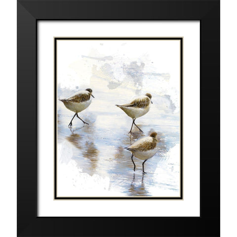 Sand Dancers II Black Modern Wood Framed Art Print with Double Matting by Nawrocke, Bruce
