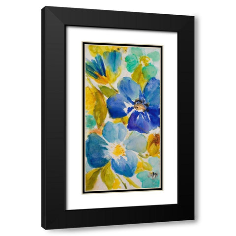 Summer Sonata II Black Modern Wood Framed Art Print with Double Matting by Loreth, Lanie