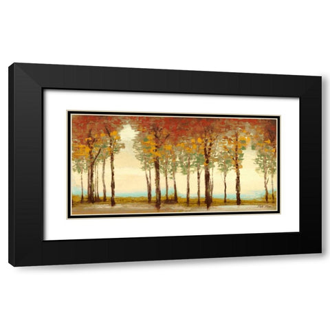 Forest Panel Black Modern Wood Framed Art Print with Double Matting by Marcon, Michael