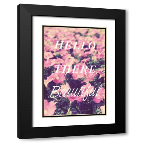 Hello There Black Modern Wood Framed Art Print with Double Matting by Bryant, Susan