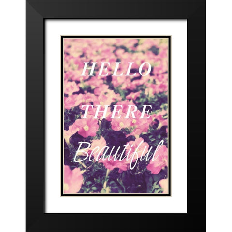 Hello There Black Modern Wood Framed Art Print with Double Matting by Bryant, Susan