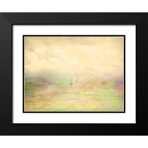 Misty Ocean I Black Modern Wood Framed Art Print with Double Matting by Mabat, Ynon