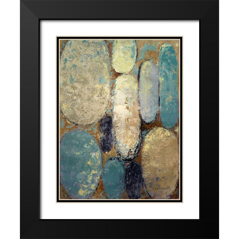 Spatial Shapes I Black Modern Wood Framed Art Print with Double Matting by Loreth, Lanie