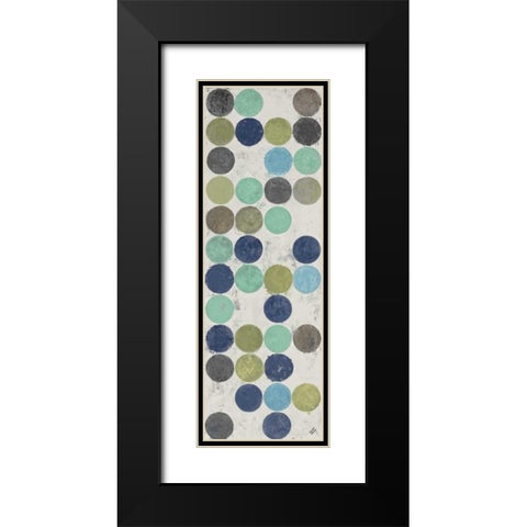 Cream Modulation I Black Modern Wood Framed Art Print with Double Matting by Marcon, Michael
