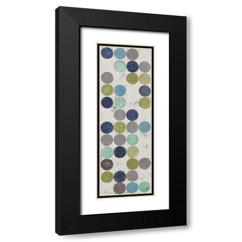 Cream Modulation II Black Modern Wood Framed Art Print with Double Matting by Marcon, Michael