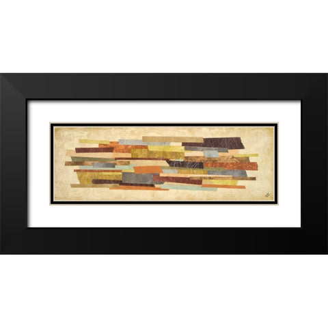 Elemental I Black Modern Wood Framed Art Print with Double Matting by Marcon, Michael