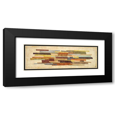 Elemental II Black Modern Wood Framed Art Print with Double Matting by Marcon, Michael